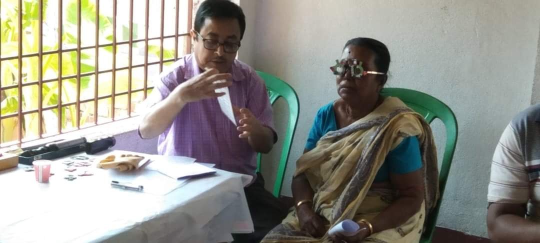 A free eye check camp was organised by KCCSRS